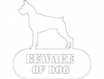 Скачать dxf - Собака контур шаблон контур собаки трафарет собаки силуэты
