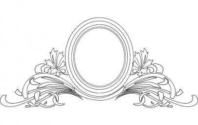 Скачать dxf - Узоры орнамент цветы узоры в стиле барокко рамка