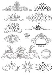 Каллиграфические узоры для начинающих каллиграфические узоры орнамент узор каллиграфические орнамен