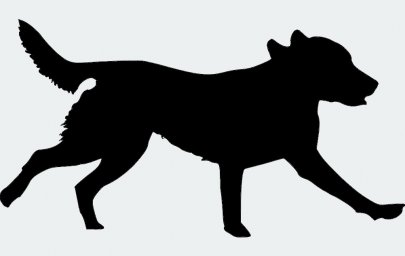 Скачать dxf - Силуэт собаки силуэт рисунок силуэт бегущей собаки красный