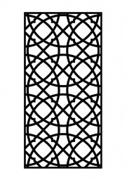 Скачать dxf - Орнамент решётки арабеска узор решетка вектор решетка узор