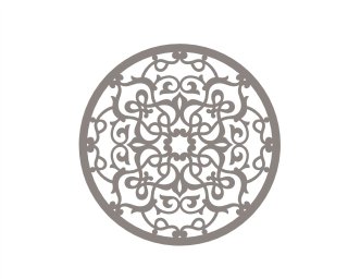 Круглый узор орнамент круглый решетка для лазерной резки орнамент орнаменты