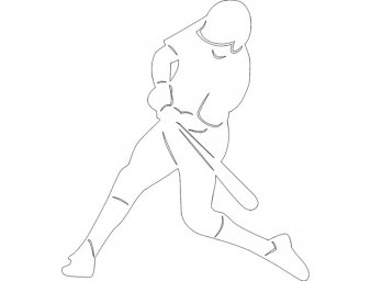 Скачать dxf - Рисунок лёгкие рисунки рисовать спорт рисунки линиями скейтер