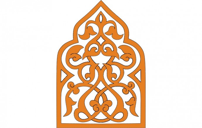Скачать dxf - Арабский узор трафарет арабский орнамент восточные орнаменты орнамент