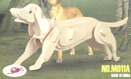 Сборная деревянная модель собака сборная модель мир деревянных игрушек собака