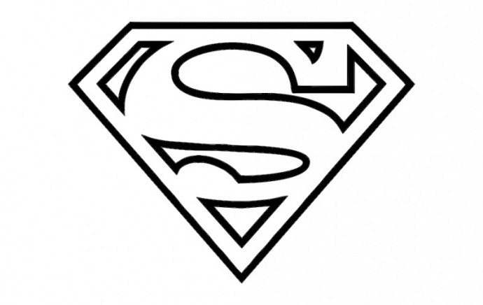 Скачать dxf - Значок супермена superman logo значок супермена карандашом знак