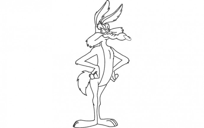 Скачать dxf - Coyote looney tunes раскраски багз банни койот раскраски