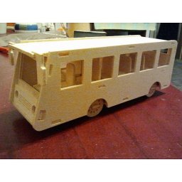 Скачать dxf - Сборная деревянная модель чудо-дерево автобус конструктор автобус из
