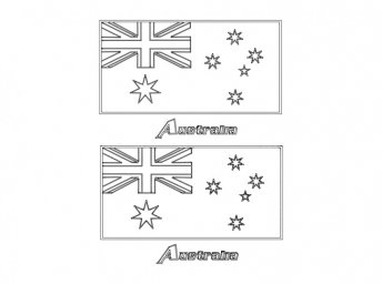 Скачать dxf - Флаг австралии раскраска флаг австралии разукрашка флаг новой