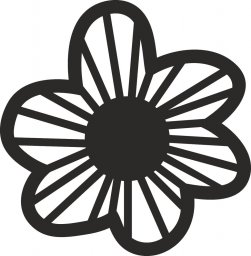 Скачать dxf - Иконка цветок трафареты цветов цветок шаблон фавикон букет