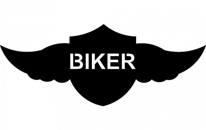 Скачать dxf - Логотип усы опен иконка biker vector dxf черный