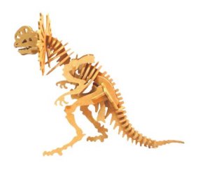 Скачать dxf - Скелет динозавра деревянная модель деревянный 3д-конструктор динозавры 3д