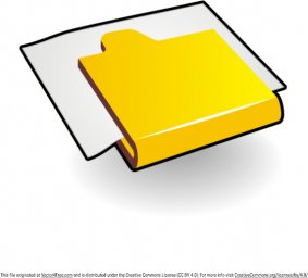 Желтая книга желтая книга рисунок страница с текстом папка