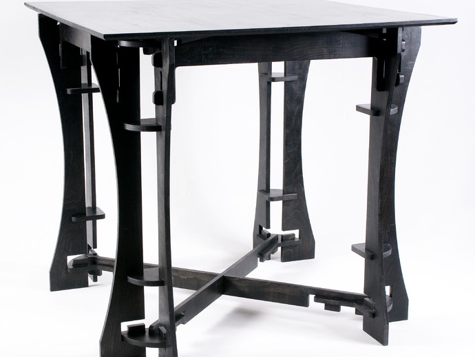 Скачать dxf - Стол стол столы стул лофт столик обеденный стол