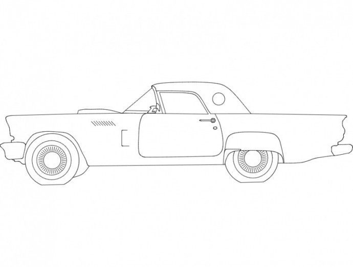 Скачать dxf - Машина карандашом поэтапно раскраски машин маслкар рисунок автомобиля