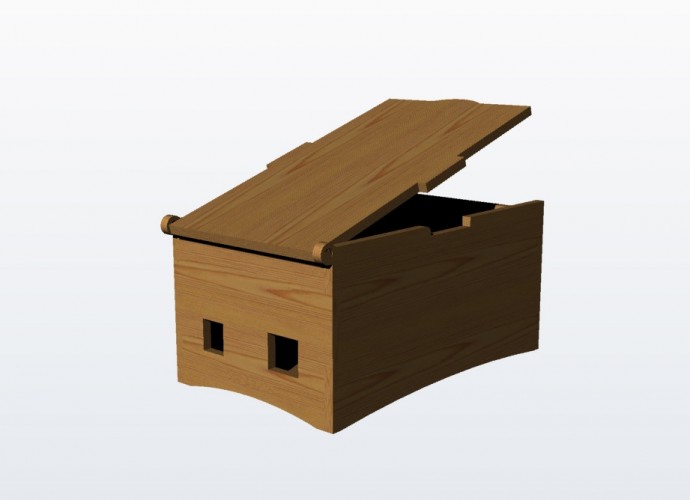 Скачать dxf - Деревянный ящик сундук wood box ящики деревянная шкатулка