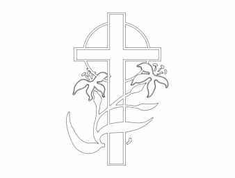 Скачать dxf - Раскраска крест крест обвитый рисунком рисунок креста православный