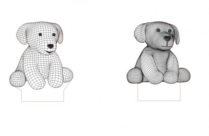 Рисунок рисунки вязаные собаки медведь иллюстрация игрушки рисунок