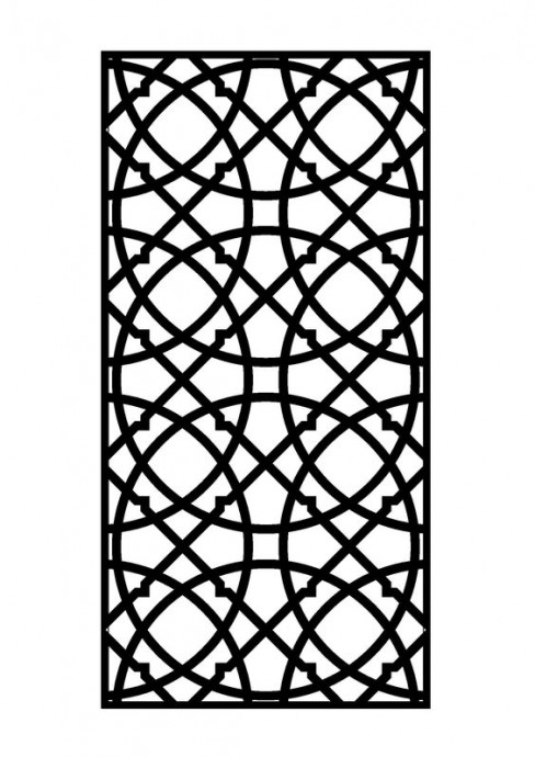 Скачать dxf - Орнамент решётки арабеска узор решетка вектор решетка узор