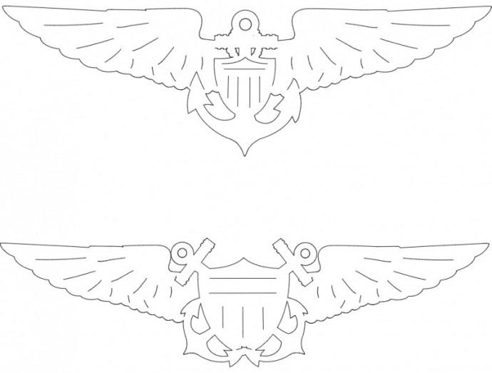 Скачать dxf - Эмблема орел с крыльями эмблема эмблема орел с