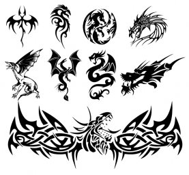 Наколки эскизы рисунки для татуировок татуировки эскизы дракон кельтский узор