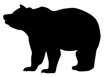 Скачать dxf - Бурый медведь силуэт медведь силуэт силуэты животных медведь