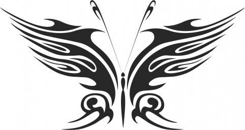Бабочка трайбл бабочки векторные графика бабочка тату татуировка бабочка