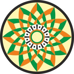 Геометрический орнамент мандала круглая стилизованный орнамент логотип геометрический цветок мандал