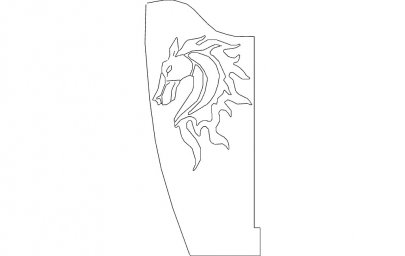 Скачать dxf - Дракон геральдика контур контурные рисунки голова дракона раскраска