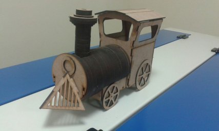 Скачать dxf - Минибар паровоз из фанеры деревянный игрушечный паровоз деревянные