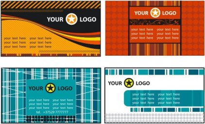 Дизайн баннера стильные визитки векторные шаблоны шаблон визитки визитки