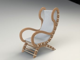 Скачать dxf - Кресло качалка кресло качалка плетеное необычная мебель кресло
