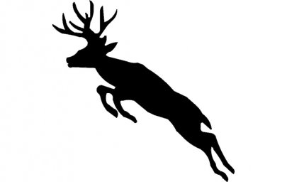 Скачать dxf - Бегущий олень силуэт бегущий олень силуэт бегущий олень