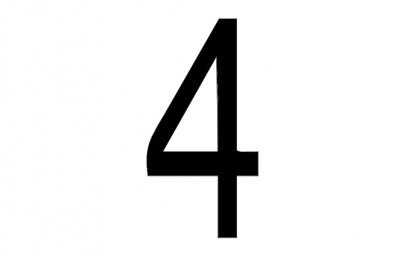 Скачать dxf - Знаки цифры цифра четыре рисунок знак номера