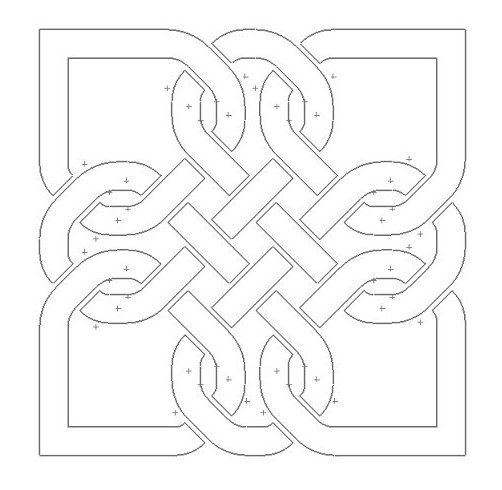 Скачать dxf - Кельтский орнамент геометрические кельтские узоры кельтские узлы кельтский