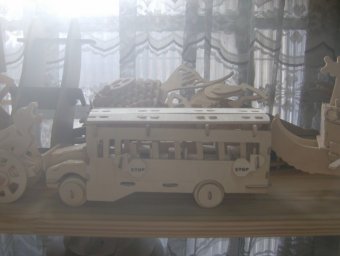 Скачать dxf - Деревянные модели деревянный конструктор wood bus автобус из