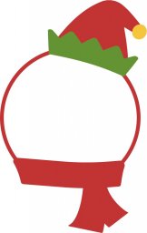 Скачать dxf - Новогодняя шапка шаблон новогодний шаблон для открытки