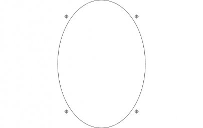Скачать dxf - Овал раскраска