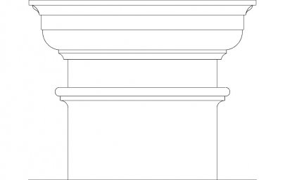 Скачать dxf - Капитель дорического ордера схема капитель капитель пилястры дорическая