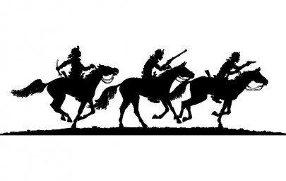 Скачать dxf - Битва силуэт 1812 силуэтные рисунки иллюстрация конные скачки