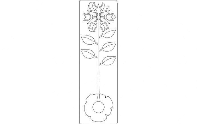 Скачать dxf - Цветы шаблоны трафареты растения шаблоны трафареты органы растения