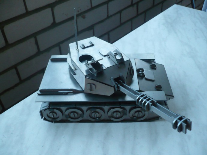 Скачать dxf - Танк из фанеры макеты танков модель танк из