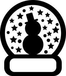 Скачать dxf - Иконки снежный шар иконка пешка силуэт снеговик пиктограмма