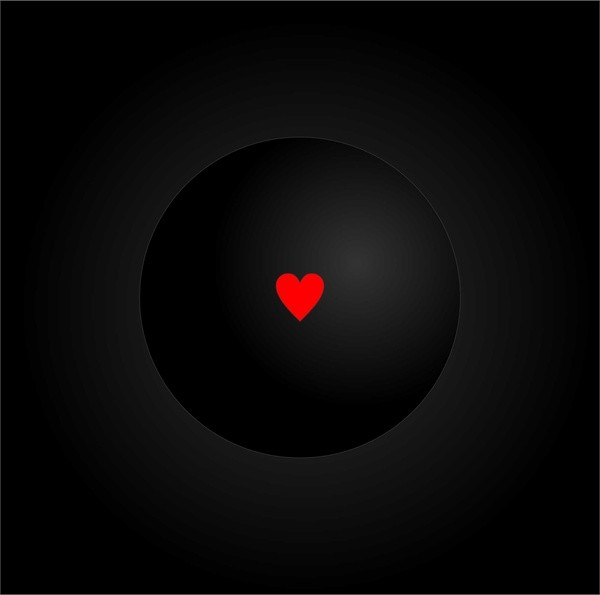 Темное изображение сердце