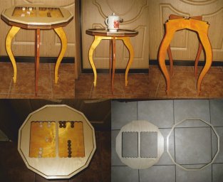 Скачать dxf - Мебель дизайнерская мебель столик деревянная мебель табурет на
