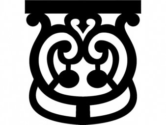 Скачать dxf - Орнамент знаки силуэт орнамент узоры логотип монограмма
