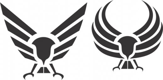 Логотип крылья молот с крыльями эмблема сокол с крыльями вектор