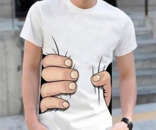 Модные футболки футболка с руками мужская футболка с руками креативные