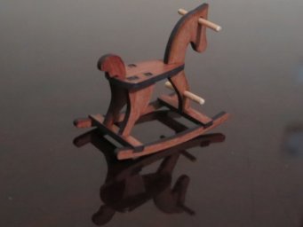 Скачать dxf - Лошадка качалка из дерева деревянная лошадка деревянная лошадка