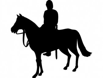 Скачать dxf - Силуэт конное войско силуэт силуэт лошади черный силуэт